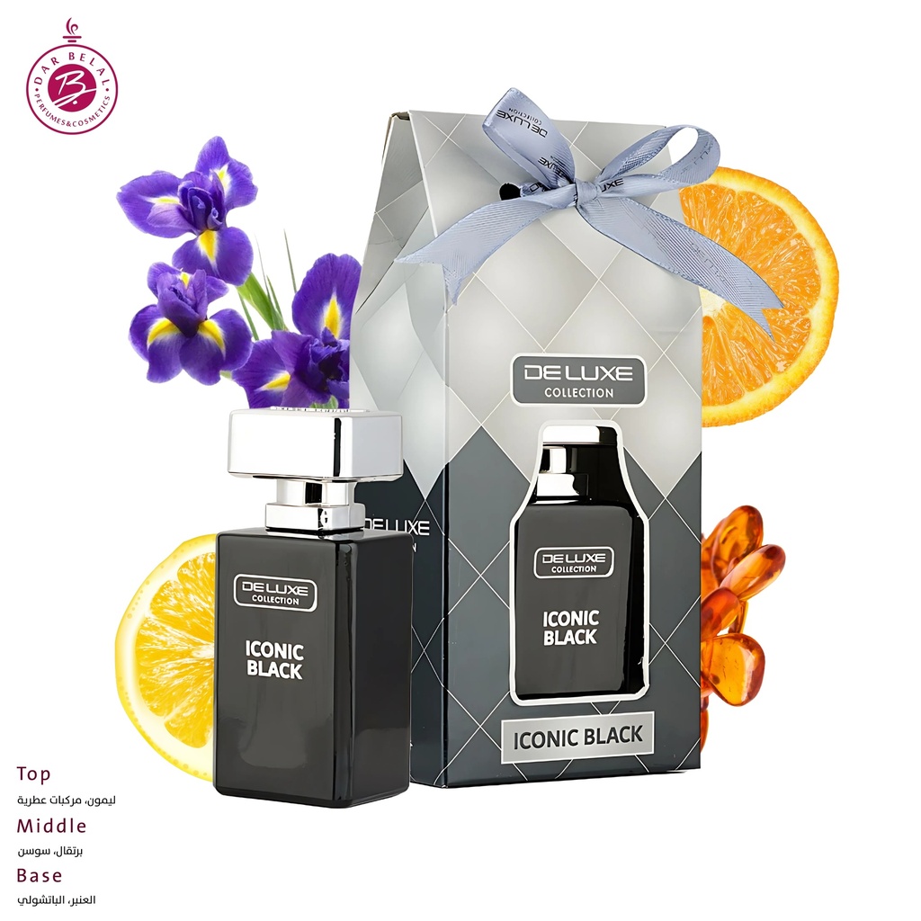 ايكونيك بلاك عطر بدون كحول  50 مل - ديلوكس كولكشن من حامدي