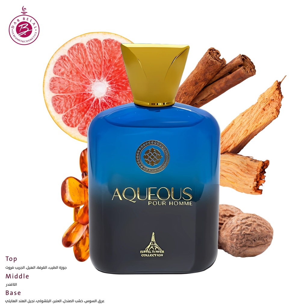 AQUEOUS POUR HOMME Perfume  100 ML - Eiffel Tower