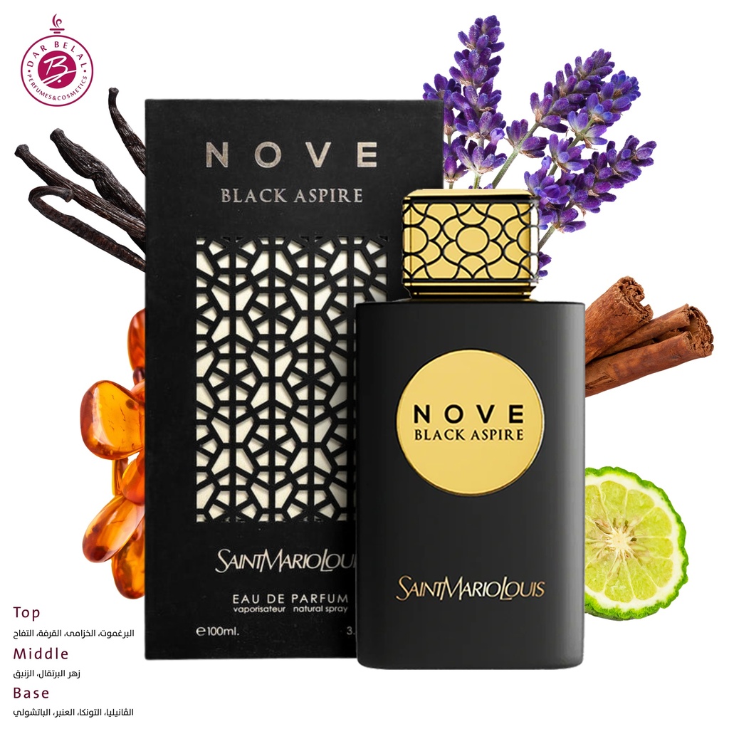 NOVE BLACK ASPIRE Perfume  100 ML - Saint Mario