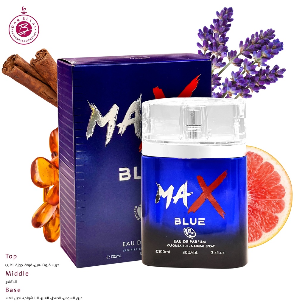 MAX BLUE Perfume  100 ML - Bernard Dimitri