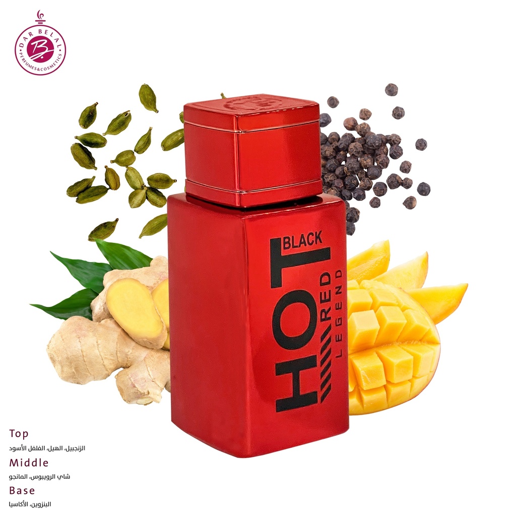 HOT BLACK RED Perfume  100 ML - Bernard Dimitri