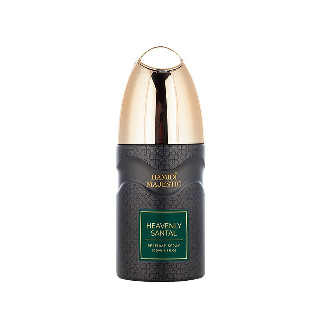 Heavenly Santal Non Alcoholic Deodrant Perfumed Body Spray  250 ML - Majestic Collection By Hamidi