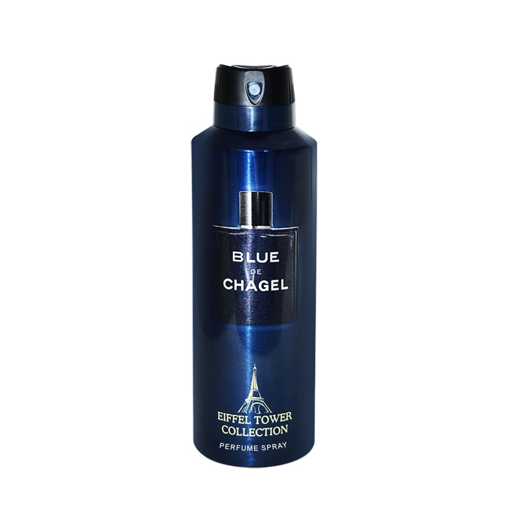 Blue De Chagel Deodorant Perfumed Body Spray  200 ML -  By Eiffel Tower