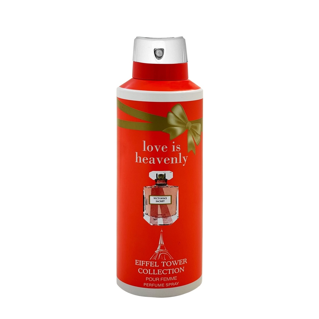 Love Is Heavenly Victorya's Sacret Deodorant Perfumed Body Spray  200 ML -  By Eiffel Tower