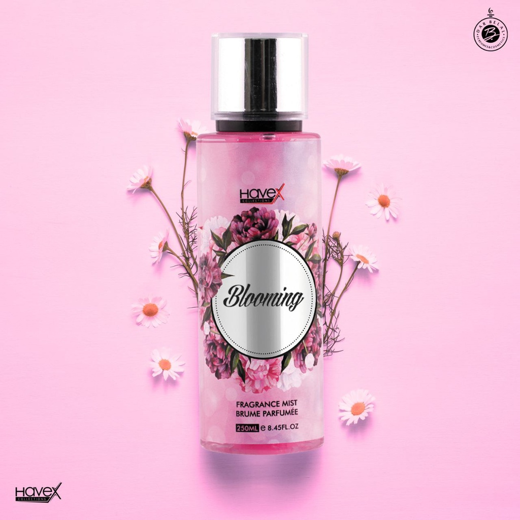 Blooming Non Alcoholic Body & Hair Mist  250 ML - Flowery Collection By Havex