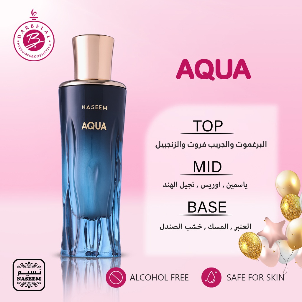 Aqua Non Alcoholic Perfume  80 ML - Golden Collection By Naseem