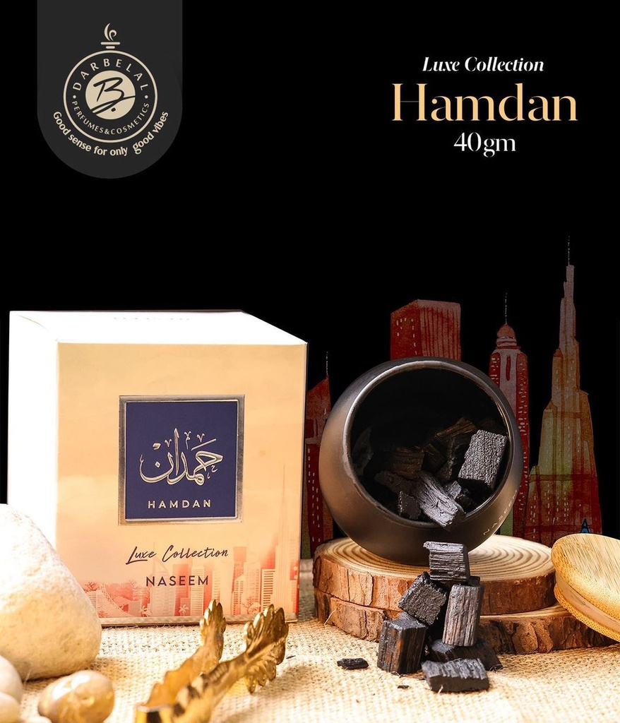 Hamdan Non Alcoholic Bakhoor Muattar  40 GM - Luxe Collection By Naseem