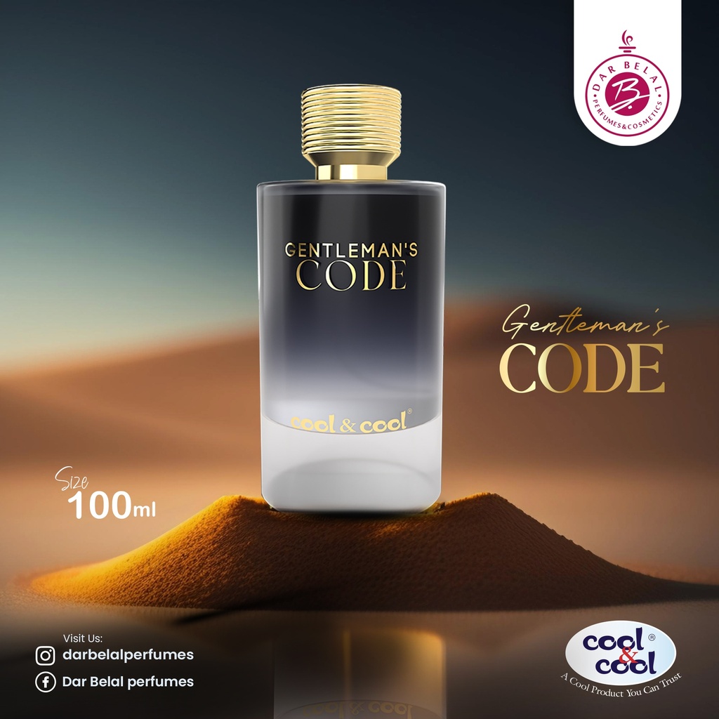 Gentlemans Code Perfume  100 ML -  By Cool&Cool