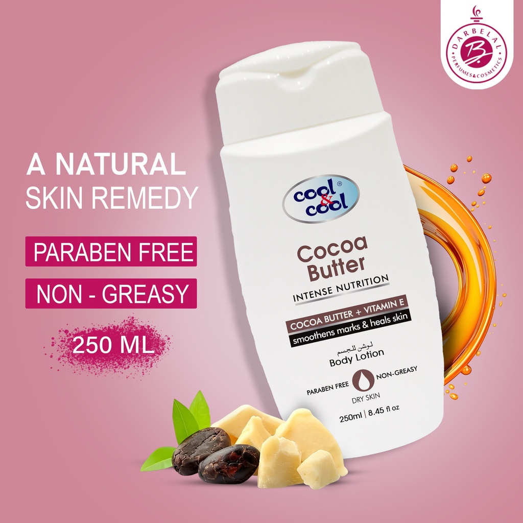 Cocoa Butter Body Lotion  250 ML -  By Cool&Cool