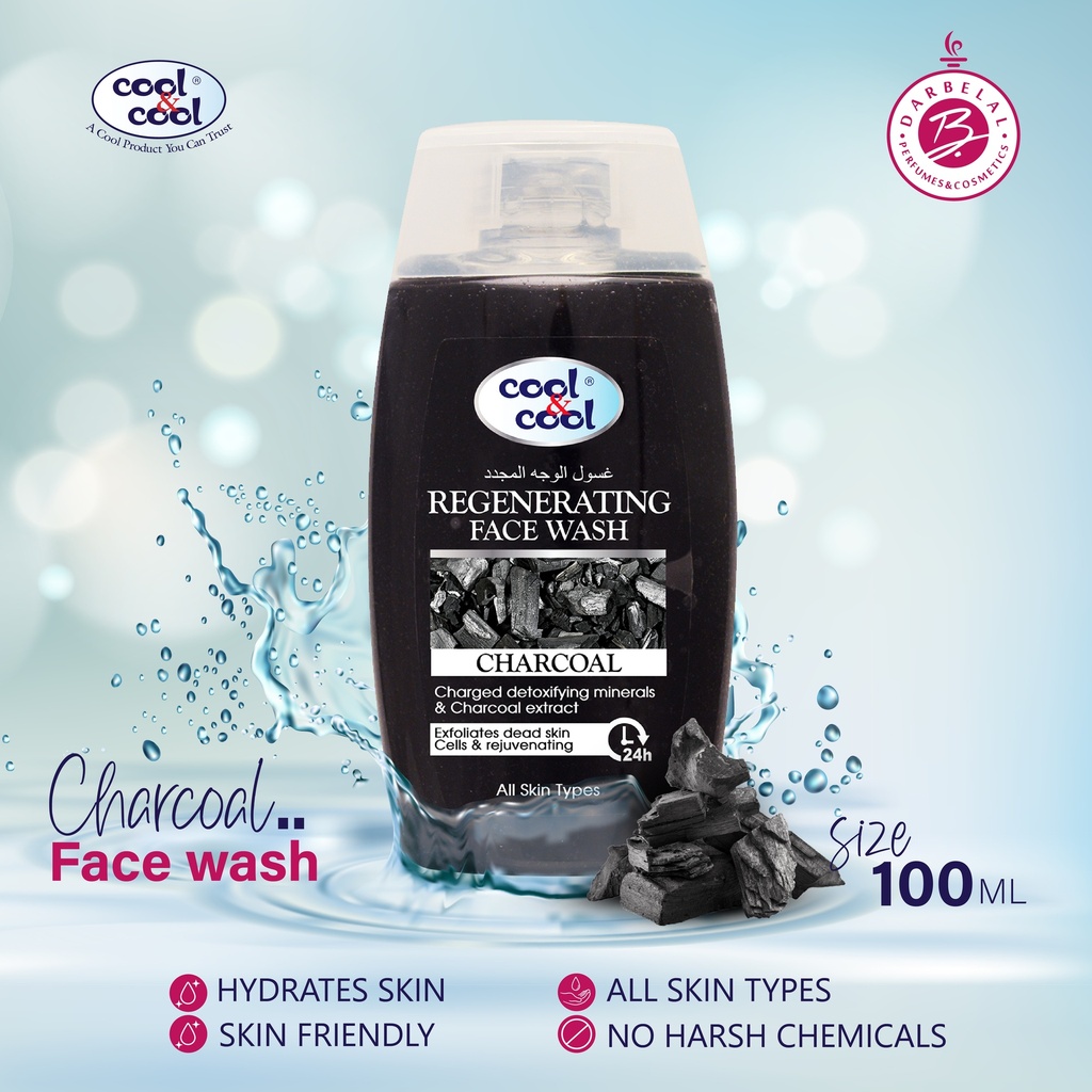 Charcoal Face Wash  100 ML -  By Cool&Cool