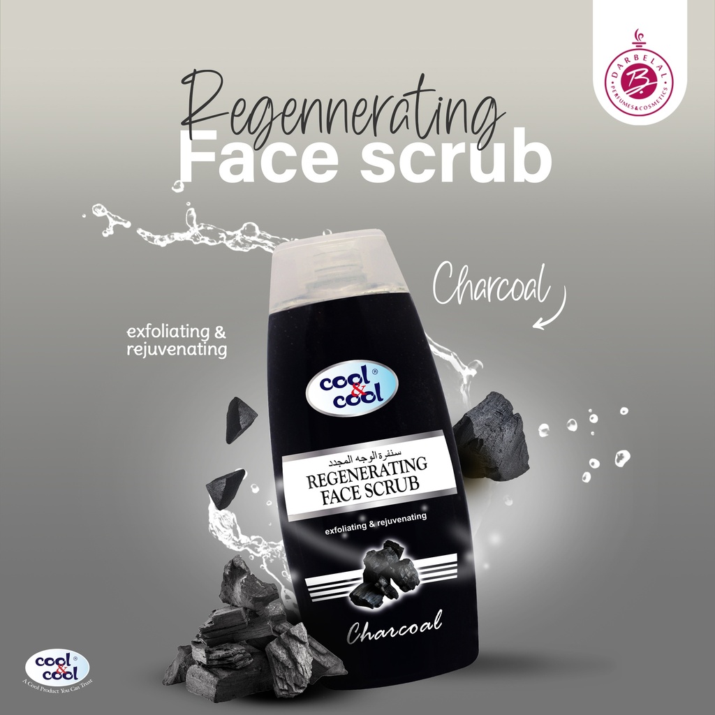 Charcoal Face Scrub  200 ML -  By Cool&Cool