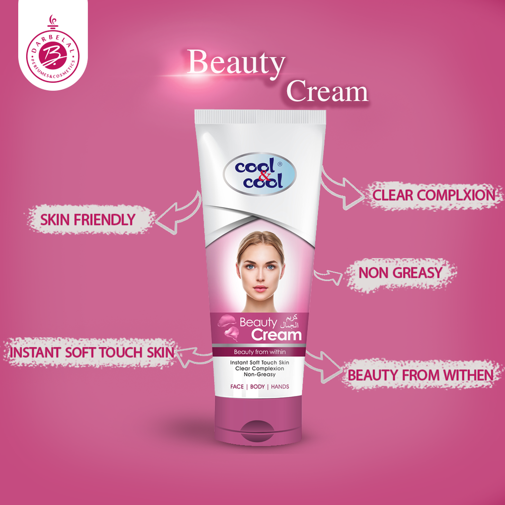 Beauty Cream Pink Face & Body Cream Tube 50 ML -  By Cool&Cool