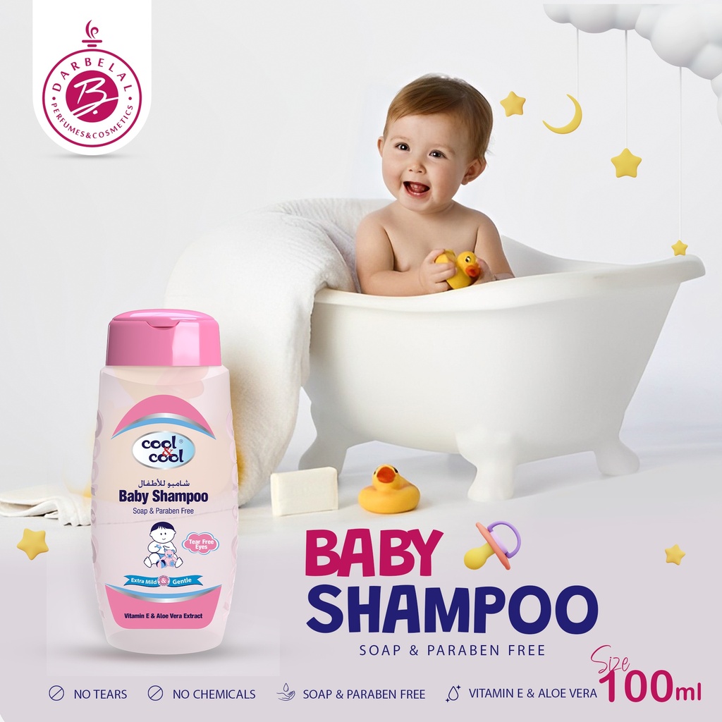 Vitamine E & Aleo Vera Baby Shampooo  100 ML -  By Cool&Cool