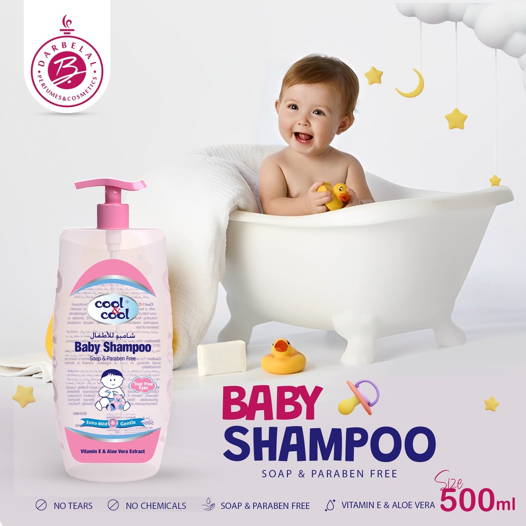 Vitamine E & Aleo Vera Baby Shampooo  500 ML -  By Cool&Cool