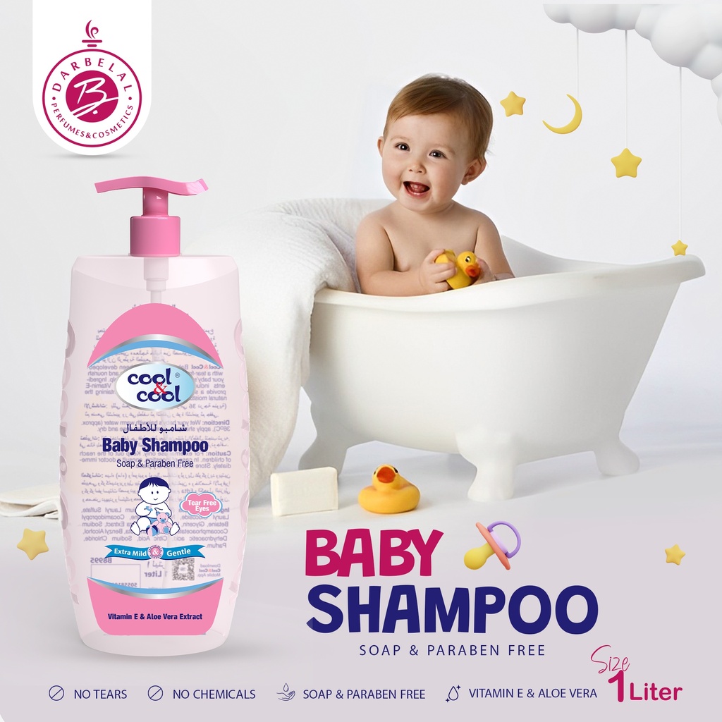 Vitamine E & Aleo Vera Baby Shampooo  1000 ML -  By Cool&Cool