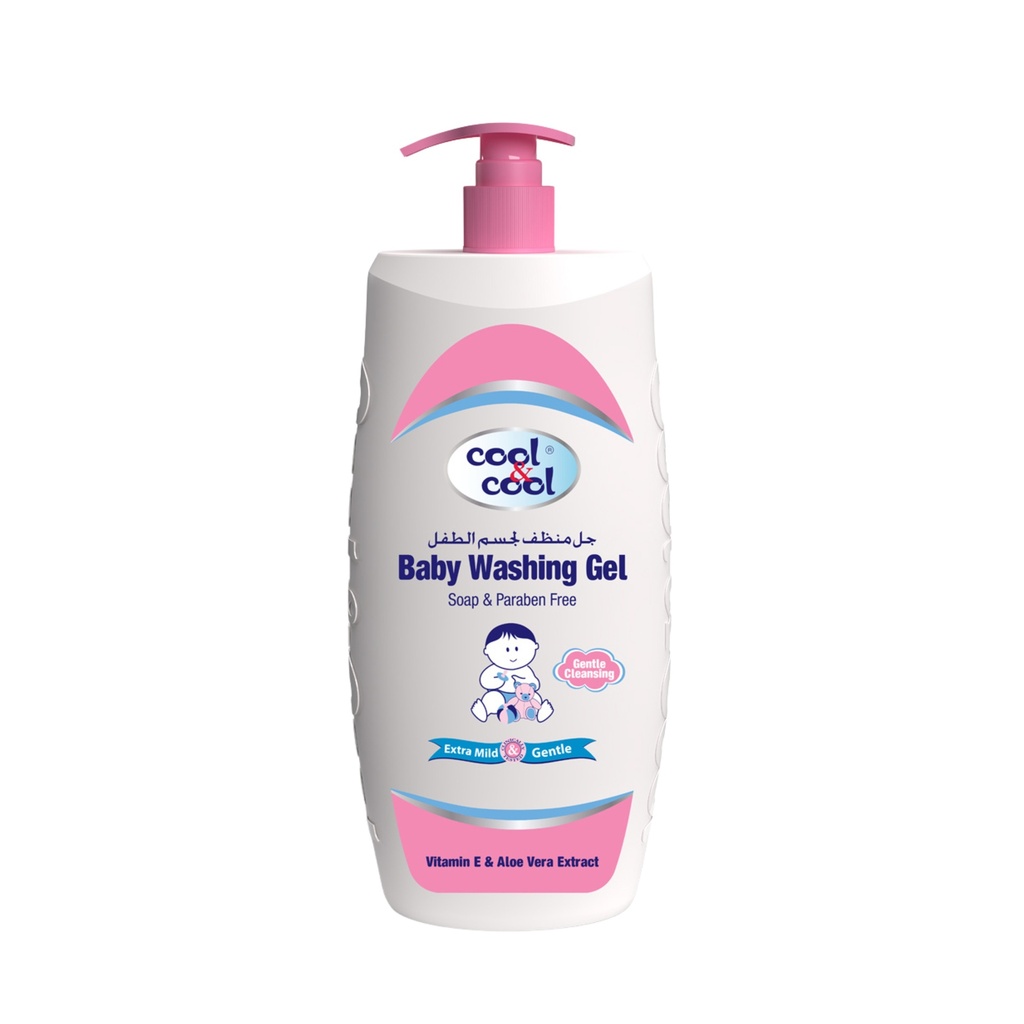 With Vitamine E & Aleo Vera Baby Washing Gel  750 ML -  By Cool&Cool