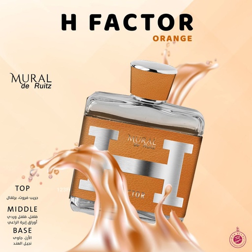 H Factor Orange Perfume  100 ML -  By Mural De Ruitz