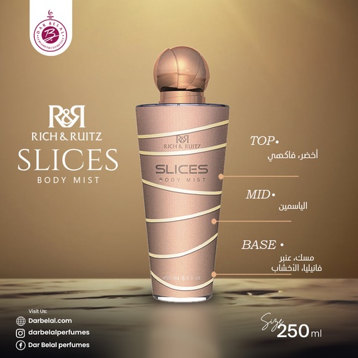 Slices Body Mist  250 ML -  By Rich & Ruitz