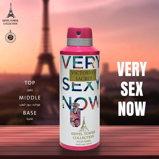 Very Sexy Now Victorya's Sacret Deodorant Perfume Body Spray  200 ML -  By Eiffel Tower