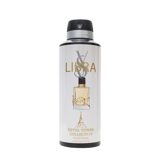 Libra Deodorant Perfumed Body Spray  200 ML -  By Eiffel Tower
