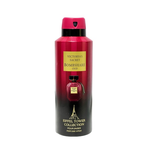 Bombshare Oud  Victorya's Sacret Deodorant Perfumed Body Spray  200 ML -  By Eiffel Tower