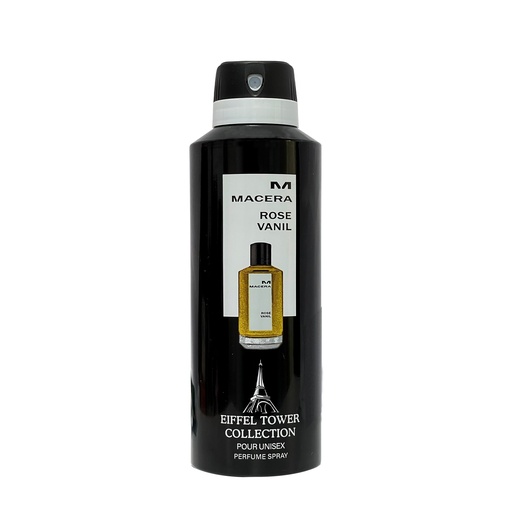 Macera Rose Vanil Deodorant Perfumed Body Spray  200 ML -  By Eiffel Tower
