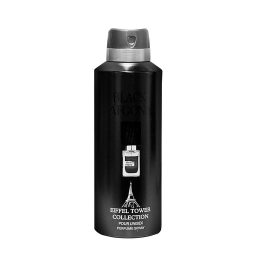 Black Afgona Deodorant Perfumed Body Spray  200 ML -  By Eiffel Tower