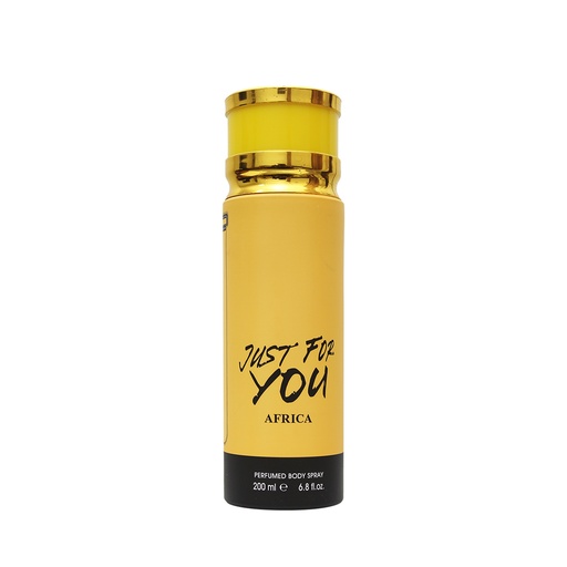 Africa Deodorant Perfumed Body Spray  200 ML - Just for you By Armas