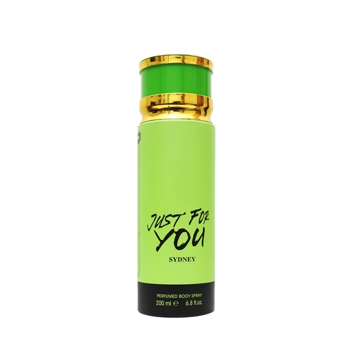 Sydney Deodorant Perfumed Body Spray  200 ML - Just for you By Armas