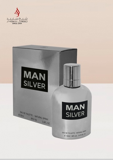 Man Silver Perfume  100 ML - Man Metalic Collection By Philip Cartier