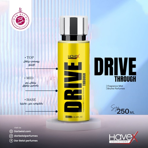 Drive Through Body Mist  250 ML - Original Collection By Havex