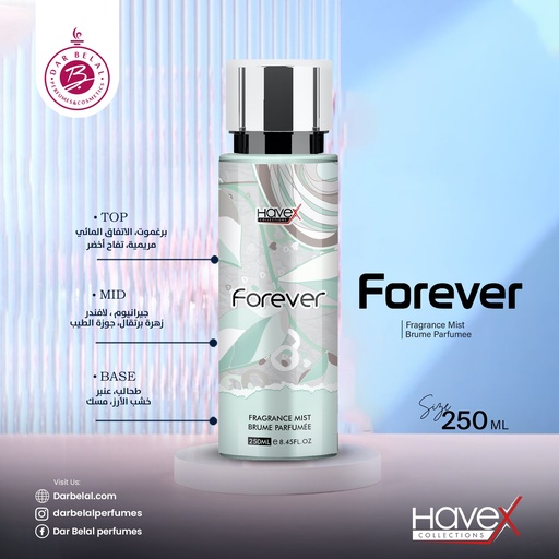 For Ever Body Mist  250 ML - Original Collection By Havex