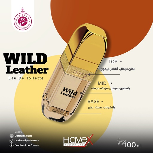 Wild Leather Perfume  100 ML - Original Collection By Havex