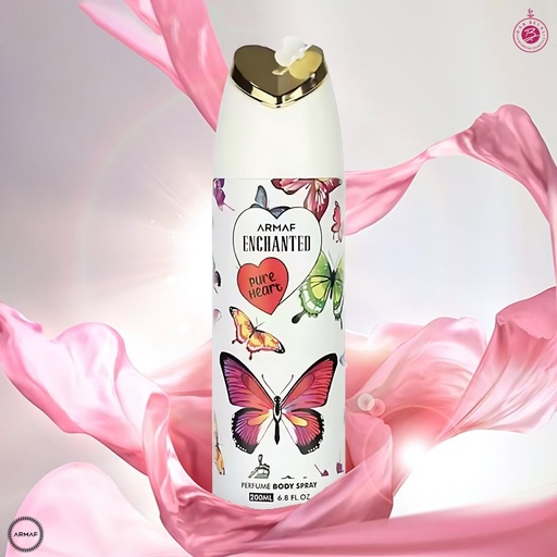 Pure Heart Deodorant Perfume Body Spray  200 ML - Enchanted Butterfly Collection By Armaf