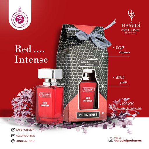 Red Intense Non Alcoholic Perfume  50 ML - Deluxe Collection By Hamidi