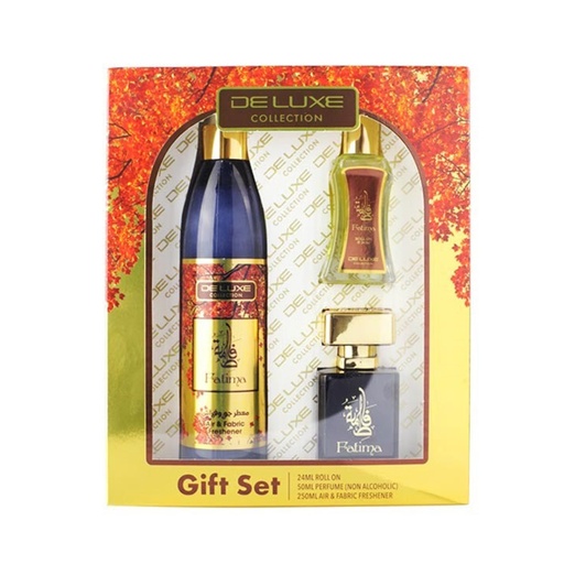 Fatima Non Alcoholic Gift Set  3 PCS - Deluxe Collection By Hamidi