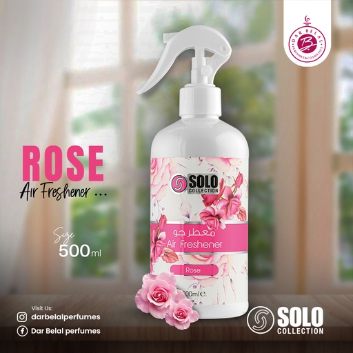 Rose Non Alcoholic Home Freshener  500 ML - Solo Collection By Hamidi