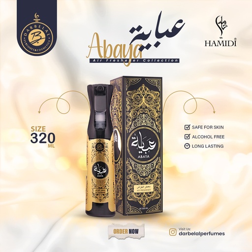 Abaya Non Alcoholic Home Freshener  320 ML - Mechanism Collection By Hamidi