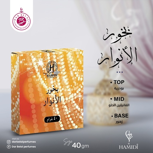 Al Anwar Non Alcoholic Bakhoor Bar  40 GM - Chocolate Collection By Hamidi