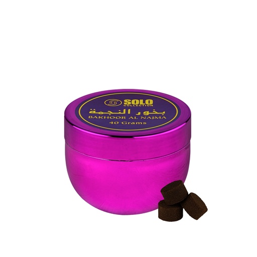 Al Najma Non Alcoholic Bakhoor Tablets  40 GM - Solo Collection By Hamidi