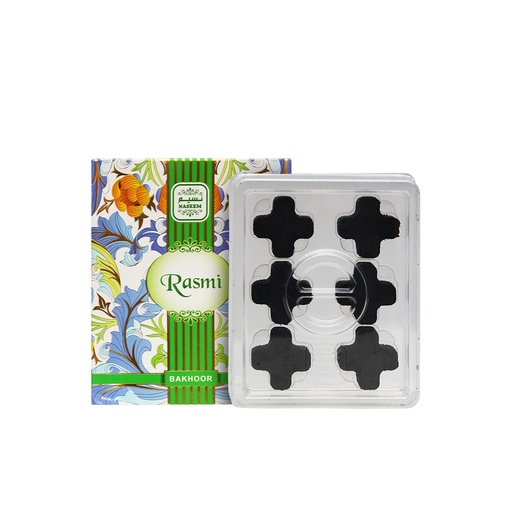 Rasmi Non Alcoholic Bakhoor Tablets  6 PCS - Shapes Collection By Naseem