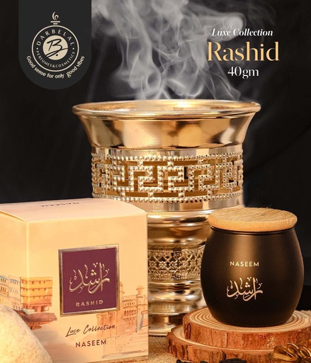 Rashid Non Alcoholic Bakhoor Muattar  40 GM - Luxe Collection By Naseem