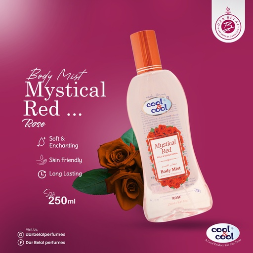 Rose Body Mist  250 ML - Flowers Collection By Cool&Cool