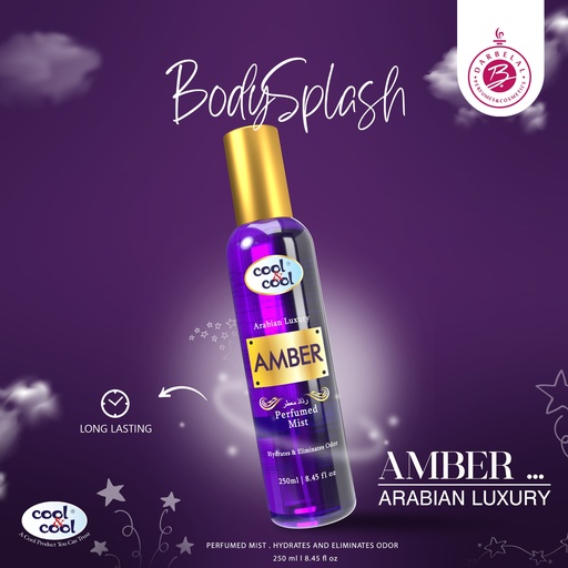 Amber Body Mist  250 ML - Arabian Collection By Cool&Cool