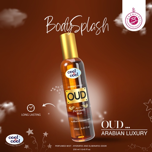 Oud Body Mist  250 ML - Arabian Collection By Cool&Cool