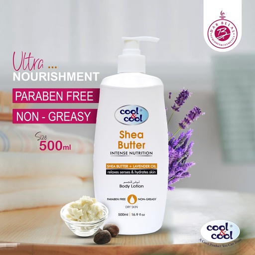 Shea Butter Body Lotion  500 ML -  By Cool&Cool