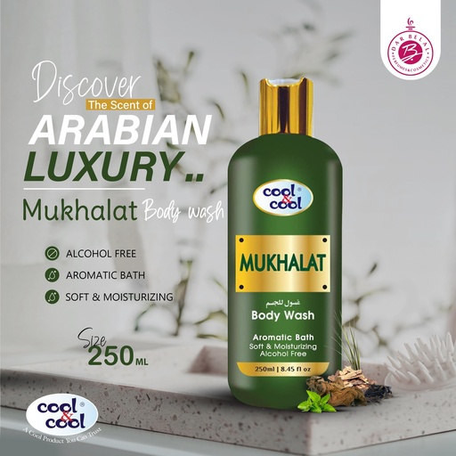 Mukhalat Body Wash  250 ML - Arabian Collection By Cool&Cool