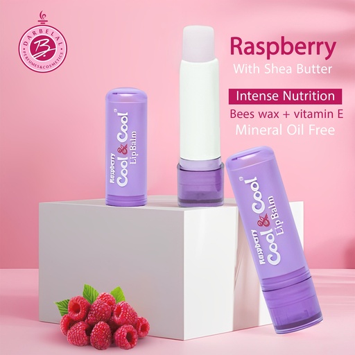 Raspberry With Shea Butter Lip Balm   -  By Cool&Cool