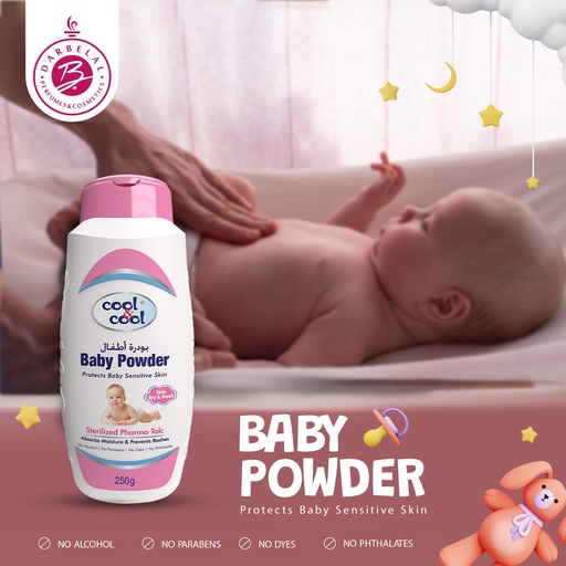 For Sensitive Skin Baby Powder  250 GM -  By Cool&Cool