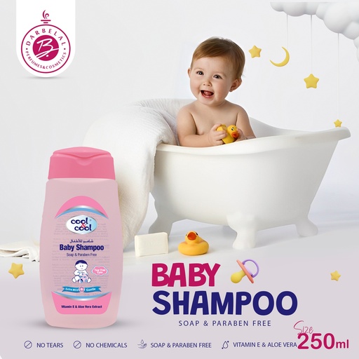 Vitamine E & Aleo Vera Baby Shampooo  250 ML -  By Cool&Cool